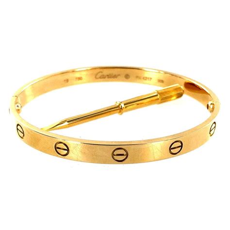 authentic used cartier love bracelet